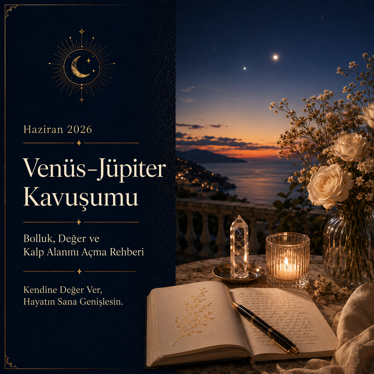 Venüs-Jüpiter Kavuşumu: Bolluk, Değer ve Kalp Alanını Açma Rehberi