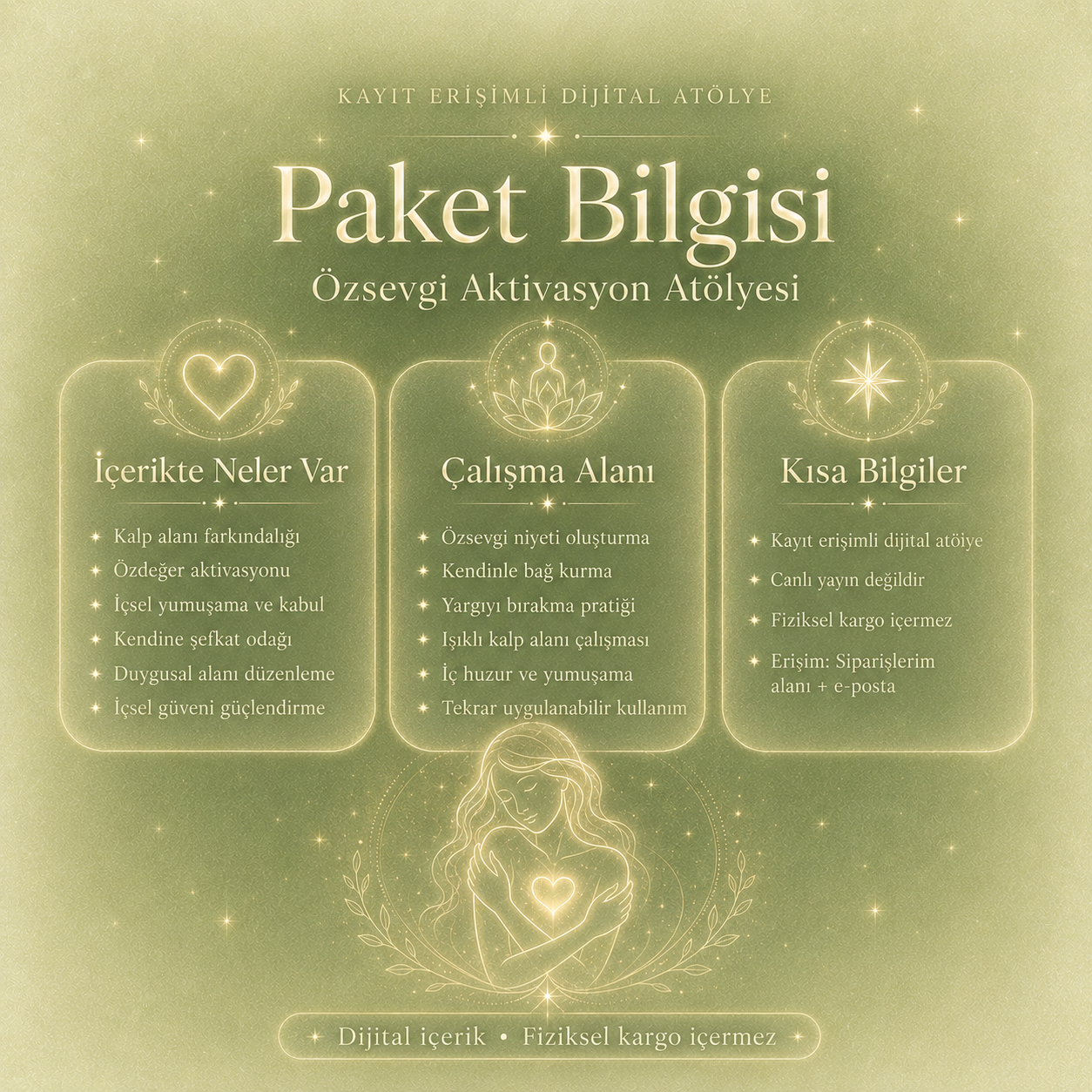 Öz sevgi Aktivasyon Atölyesi – Kayıt Erişimli Dijital Atölye