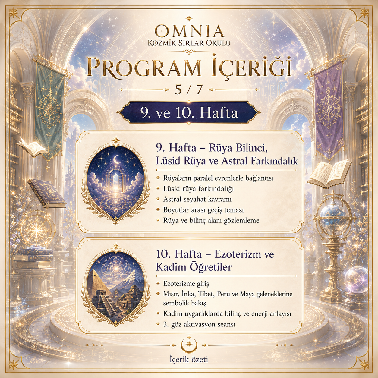 Omnia Kozmik Sırlar Okulu – Yeni Dönem Bilinç ve Enerji Eğitimi